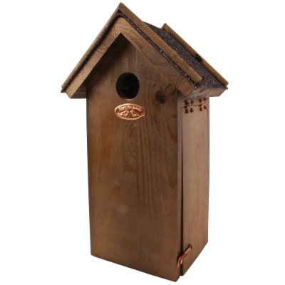 ESSCHERT DESIGN Esschert NK01 Nichoir &agrave; m&eacute;sanges avec Toit en Bitume Marron
