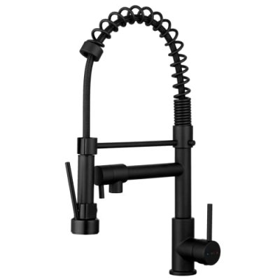 ESSEBAGNO  - Big Pro mitigeur &eacute;vier &agrave; douchette full black - Noir