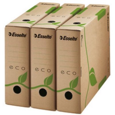 ESSELTE  Boite d'archives ECO, format A4, marron, dos: 100 mm