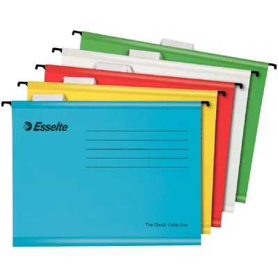 ESSELTE , Lot de 10 dossiers suspendus Pendaflex, assortis de couleur