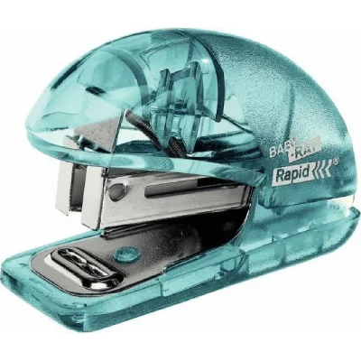 RAPID Esselte Mini-Agrafeuse Colour'ice F4 Pour 24/6 - 26/6 Bleu Translucide