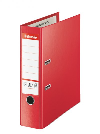 ESSELTE  No.1 Power Plus - classeur &agrave; levier dos 8 cm rouge