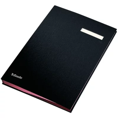 ESSELTE  Parapheur avec 20 Onglets Cartonn&eacute;s, A4, Noir, 621061
