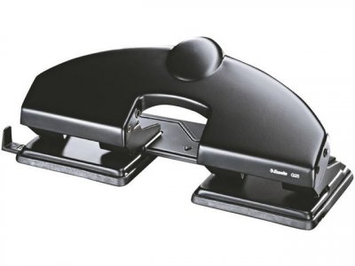 ESSELTE  Perforateur de bureau 4 trous en m&eacute;tal - 25 feuilles - Noir