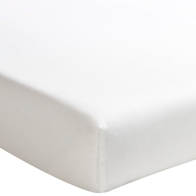 ESSIX  - Drap Housse Royal Line Percale de Coton Meringue 140 x 190 cm