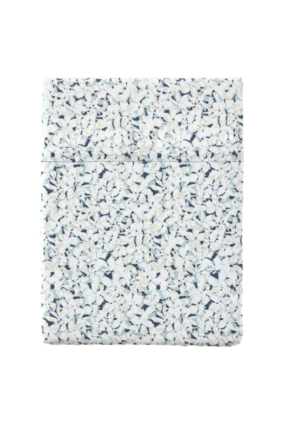 ESSIX  Drap Plat, Satin de Coton, Bleu, 180x290 cm