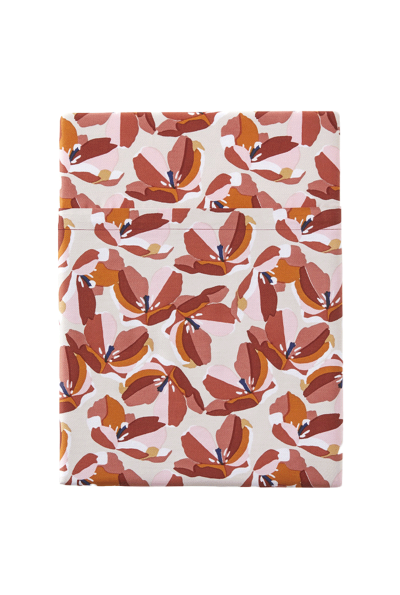 ESSIX  Drap Plat, Satin de Coton, Rouge, 180x290 cm