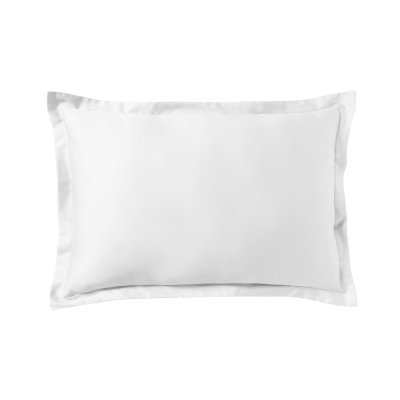 ESSIX  - Taie d'oreiller Triumph Line Satin de coton Blanc 50 x 70 cm