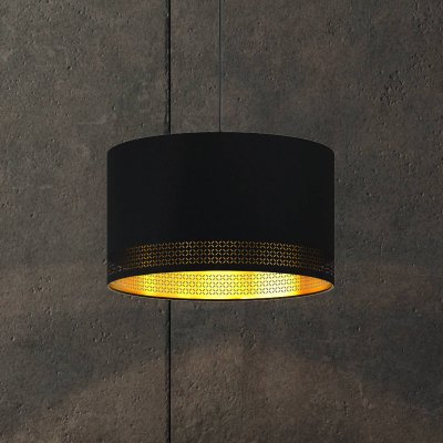 EGLO Esteperra plafonnier suspension cylindrique noir