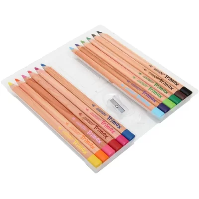 ALPINO Estuche 12 Lapices Colores  Trimax Jumbo - [Livre en VO]