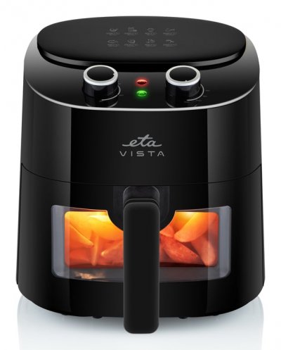 ETA  Vista Unique 4,3 L Autonome 1300 W Friteuse D&acute;air Chaud Noir