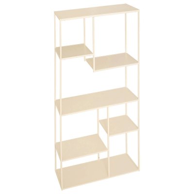 Etag&egrave;re Biblioth&egrave;que 6 Niveaux Gota 180cm Beige