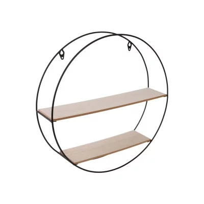 Etagere bois m&eacute;tal rond - M4 - 40 x 10 x 40 cm - M4 - CMP