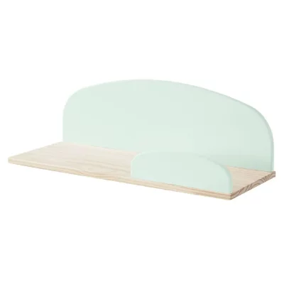 Etag&egrave;re enfant en bois brut et laqu&eacute; L65cm KARIBOU vert