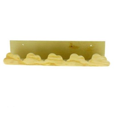 GRAINE CREATIVE ON A TOUS DU TALENT Etag&egrave;re murale en bois 42 x 9 cm - Nuages - Graine Cr&eacute;ative
