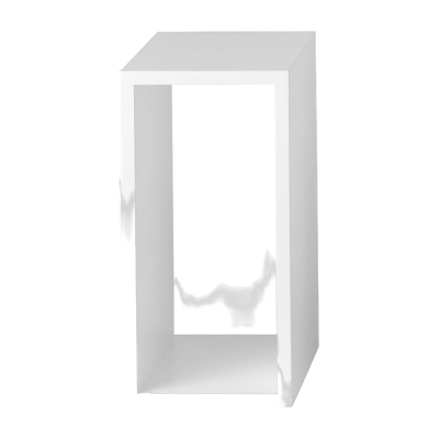 Etag&egrave;re - STACKED Blanc MDF peint Small : L 21,8cm x P 35cm x H 43,6cm