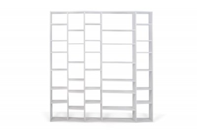 Etag&egrave;res Tarea - Design 2 couleurs - 5 colonnes de rangement Blanc