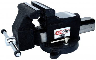KS TOOLS Etau acier base tournante  - 125 mm - 914.0045