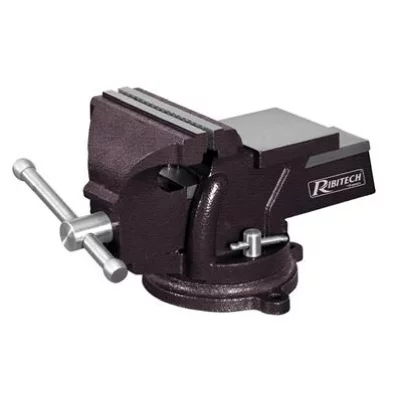 RIBIMEX Etau fonte 150 mm machoires en acier, pretau150 PRETAU150