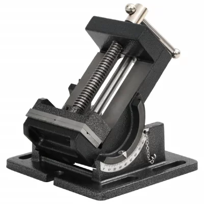 VIDAXL Etau inclinable de perceuse &agrave; pression manuelle 110 mm