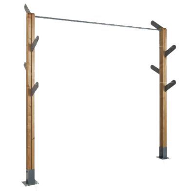 JARDIPOLYS Etendoir &agrave; linge - Bois - Ext&eacute;rieur - Design - L,1,80m
