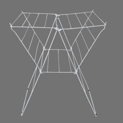 MSV Etendoir &agrave; linge Tetra 13M Fils Acier Blanc - Blanc - 
