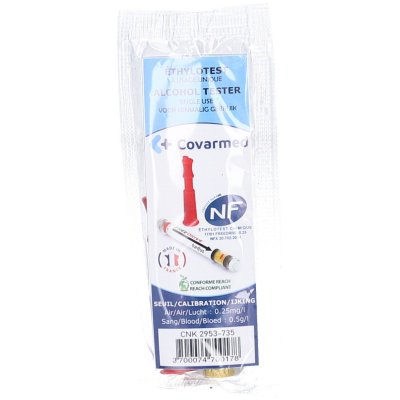 COVARMED Ethylotest chimique - 0,5mg par litre - homologu&eacute; - usage unique