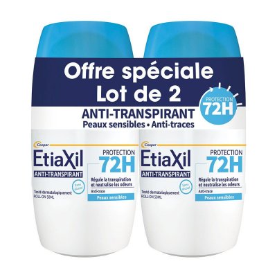 ETIAXIL  Anti-transpirant Roll-On Protection 72H 2 x 50 ml