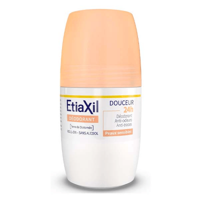 ETIAXIL  D&eacute;odorant Douceur 48H Roll-On 50 ml - Flacon-Bille 50 ml