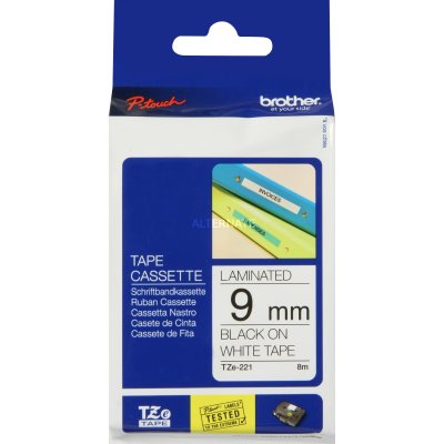 BROTHER Etiquette  TZe221 9mm