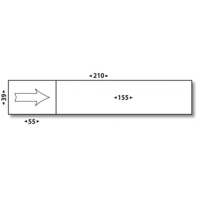 NO NAME Etiquette d'affranchissement Avery 155x40mm 1 front - boite de 1000
