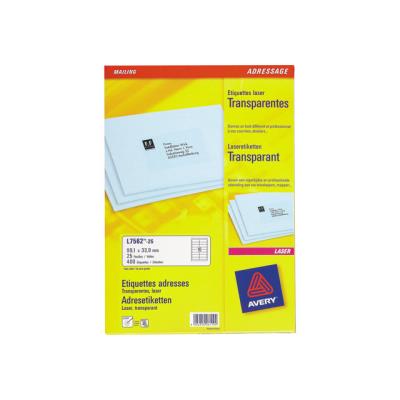 AVERY DENNISON Etiquettes D'exp&eacute;dition Laser Transparent 991 X 677 Mm