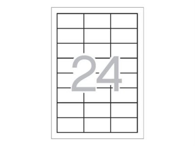 APLI Etiquettes permanentes  blanches 64,6 x 33,8 mm - 100 feuilles