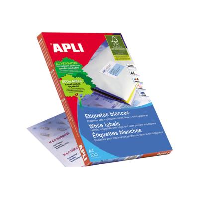 GENERIQUE Etiquettes permanentes Apli White 105 x 40 mm - 100 feuilles
