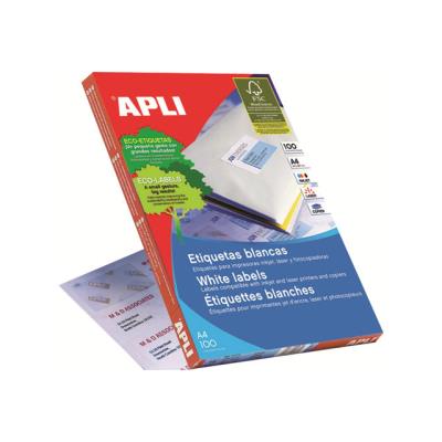 GENERIQUE Etiquettes permanentes Apli White 105 x 57 mm - 100 feuilles