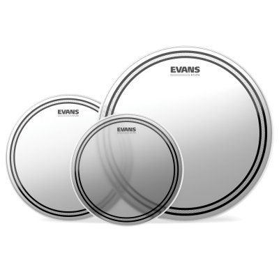 EVANS ETP-EC2SCTD-S - Packs de peaux de toms EC2 sabl&eacute;e, Standard (12'', 13'' et 16'')