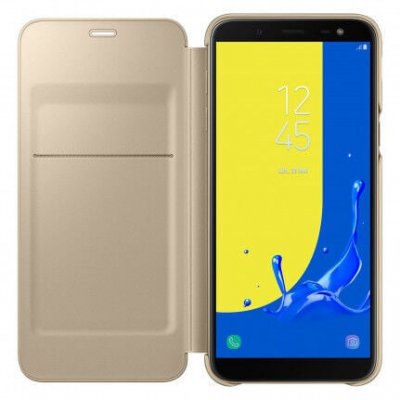 SAMSUNG Etui &agrave; rabat  EF-WJ600CF dor&eacute; pour Galaxy J6 J600 2018 - Neuf