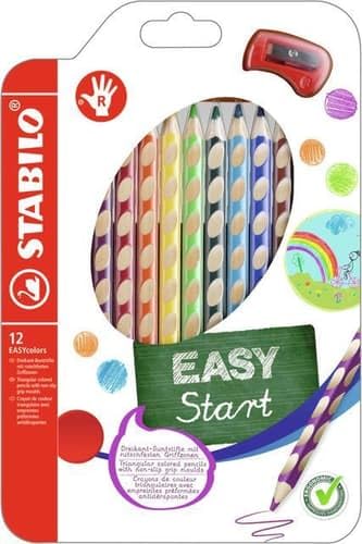 STABILO Etui Carton De 12 Crayons De Couleur  Easycolors - Droitier