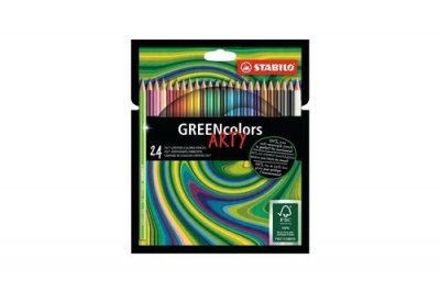 STABILO Etui carton x 24 crayons de couleur greencolors arty