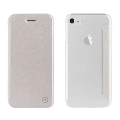 MUVIT Etui Clapet Portefeuille Argent iPhone 7 et iPhone 8, 6 et 6s - 