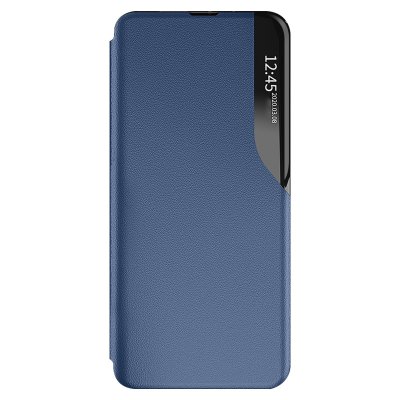 AVIZAR Etui Clapet Samsung Galaxy A27 Bi-Mati&egrave;re Fonction Support Bleu nuit