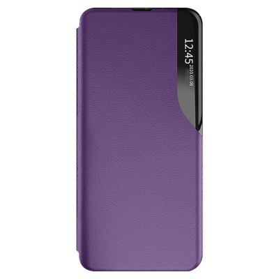 AVIZAR Etui Clapet Samsung Galaxy A27 Bi-Mati&egrave;re Fonction Support Violet