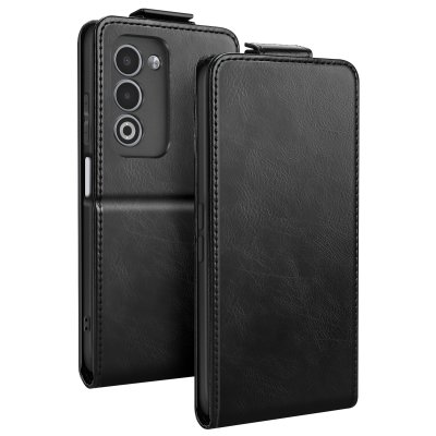AVIZAR Etui Clapet Vertical pour Oppo A5 avec Porte-carte et Support Vid&eacute;o Noir