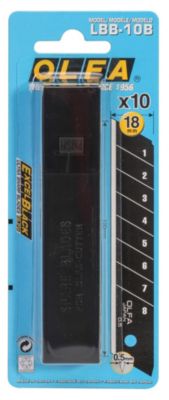 OLFA Etui de 10 lames pour cutter  L1/Green - lame de 18 mm