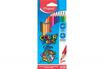 MAPED Etui de 12 crayons de couleur Colorpep's  - coloris assortis