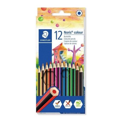STAEDTLER Etui de 12 crayons  - coloris assortis