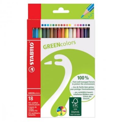 STABILO Etui de 18 crayons de couleur  Greencolor