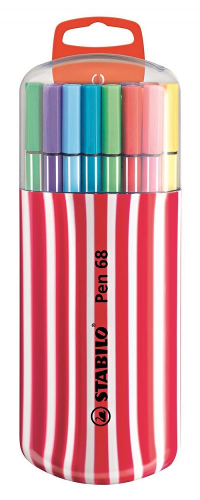 STABILO Etui de 20 feutres Pen 68 couleur framboise