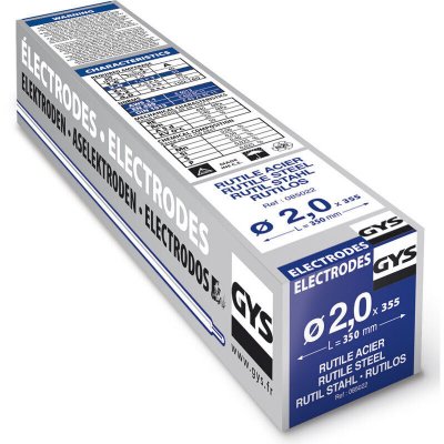 GYS Etui de 355 &eacute;lectrodes rutiles acier diam&egrave;tre 2 mm -  - 085022