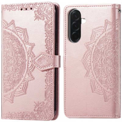 IMOSHION Etui de t&eacute;lephone Mandala pour Samsung Galaxy A37 (5G) - Rose Dor&eacute;